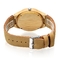 Natural Maple Wood Watch Custom Own Logo With Genuine Leather Strap